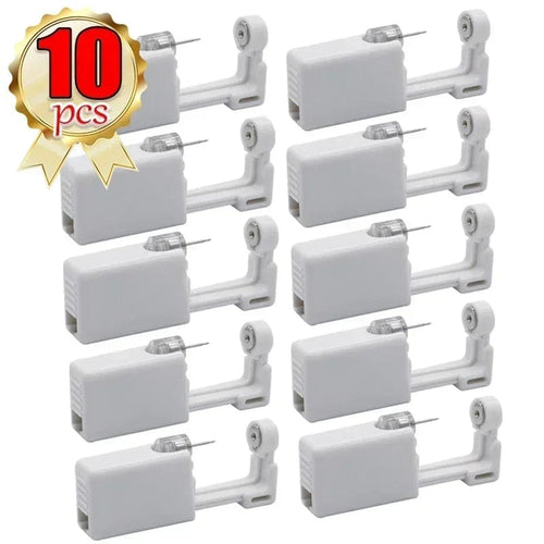 Planet Gates Gun 20pcs Safety Ear Piercing Gun Kit Disposable Disinfect Safety Earring Piercer Machine Studs Nose CLip Body Jewelry Piercing Tool