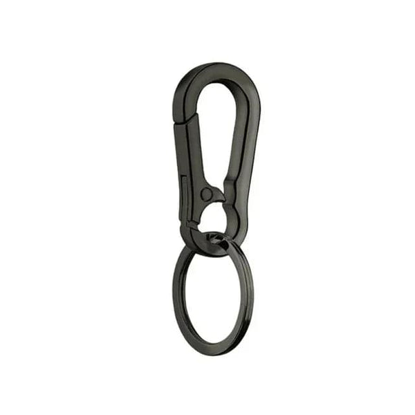 Planet Gates gun black Men's Keychain Hook Stainless Steel Buckle Outdoor Carabiner Climbing Tool Double Ring Car Fishing Key Ring Car Accessories