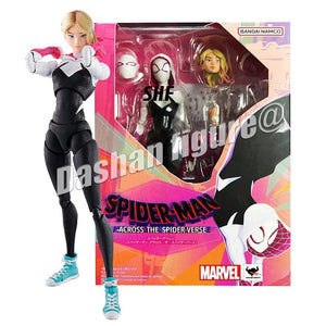 Planet Gates Gwen with box SHF Miles Morales Gwen Stacy Action Figures Spider Across the Spider-Verse Figure PVC Model Toys