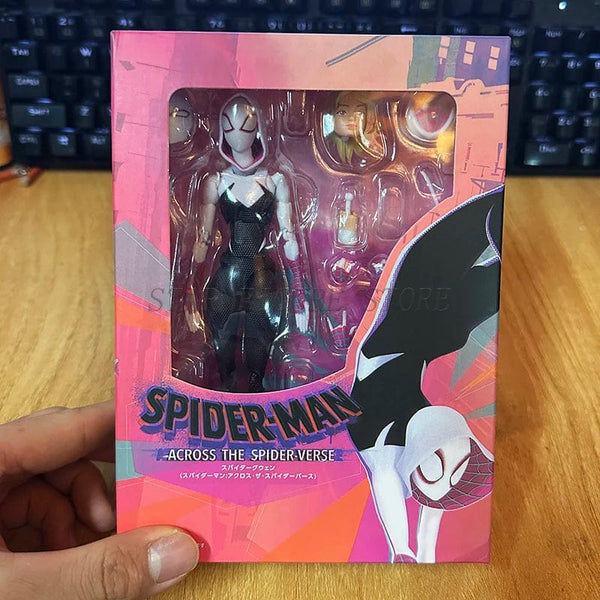 Planet Gates Gwen with box SHF Spider-Man Across the Spiderverse Miles Morales Action Figure PVC Collectible Model 15cm Marvel CT Spiderman Figurine Toys