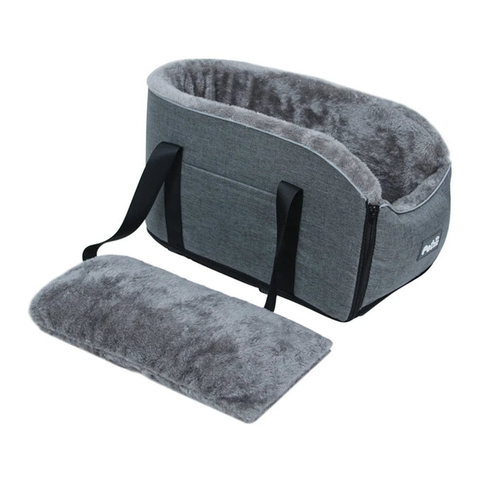 Planet Gates GY Pets Safety Seat Box Control Console Pet Nest Travel Portable Pet Dog Car Seat Car Armrest Thicken Plush Box For Small Dog Cat
