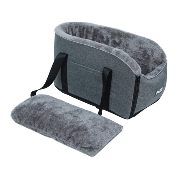 Planet Gates GY Pets Safety Seat Box Control Console Pet Nest Travel Portable Pet Dog Car Seat Car Armrest Thicken Plush Box For Small Dog Cat