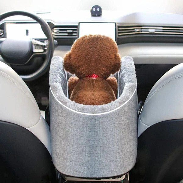 Planet Gates GY Pets Safety Seat Box Control Console Pet Nest Travel Portable Pet Dog Car Seat Car Armrest Thicken Plush Box For Small Dog Cat