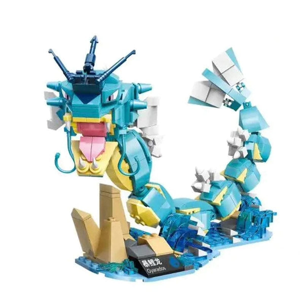 Planet Gates Gyarados Anime Cartoon Pokemon Pikachu Bulbasaur Building Blocks Charizard Sets Movie Dolls Model Bricks Kids Toys For Kids Holiday Gifts