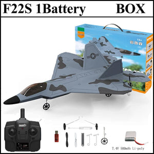 Planet Gates Gyro 1B BOX / CHINA 2024 New F22S 2.4G 3CH 3D6G RC Airplane Raptor F22 Warplane WLtoys A180 Upgrade Version LED Light With Gyroscope Out Door Toys