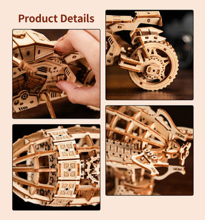 Planet Gates GZ101 3D Wooden Puzzles Montessori Educational Toys Board Games For Adults DIY Crafts Decoration Model Birthday Gifts For Teens Kids