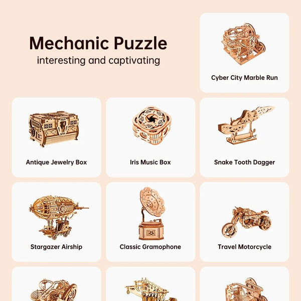 Planet Gates GZ101 3D Wooden Puzzles Montessori Educational Toys Board Games For Adults DIY Crafts Decoration Model Birthday Gifts For Teens Kids