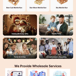 Planet Gates GZ101 3D Wooden Puzzles Montessori Educational Toys Board Games For Adults DIY Crafts Decoration Model Birthday Gifts For Teens Kids