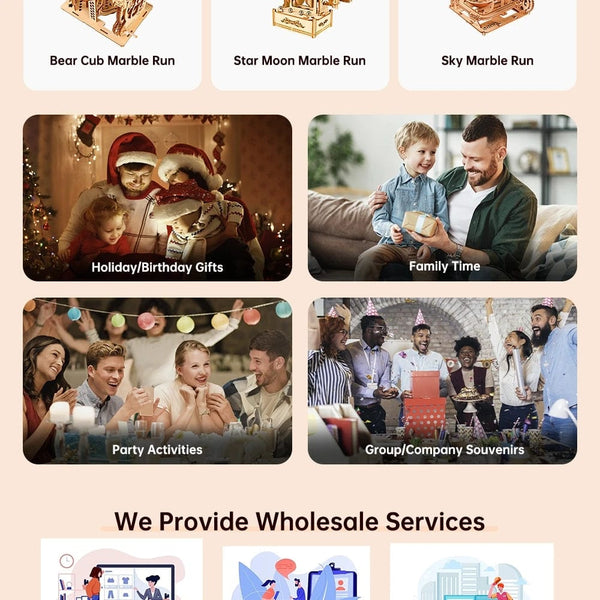 Planet Gates GZ101 3D Wooden Puzzles Montessori Educational Toys Board Games For Adults DIY Crafts Decoration Model Birthday Gifts For Teens Kids