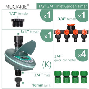 Planet Gates H Garden Automatic Watering Timer Smart Home Programming Watering Valve Greenhouse Drip Irrigation System LCD Display Controller