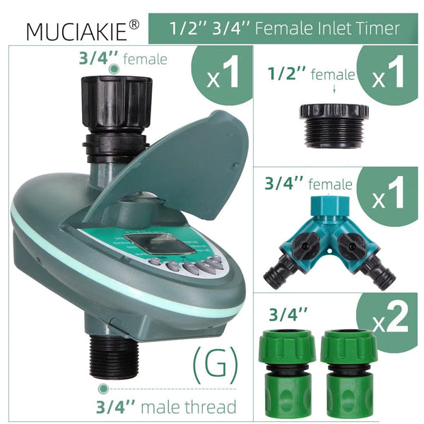 Planet Gates H Garden Automatic Watering Timer Smart Home Programming Watering Valve Greenhouse Drip Irrigation System LCD Display Controller