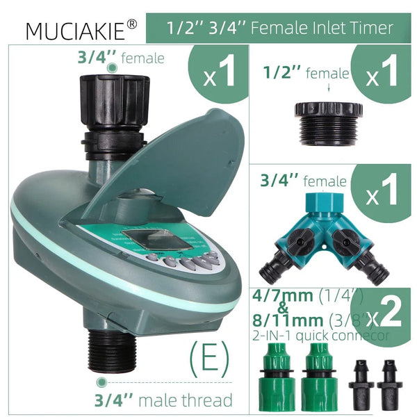 Planet Gates H Garden Automatic Watering Timer Smart Home Programming Watering Valve Greenhouse Drip Irrigation System LCD Display Controller