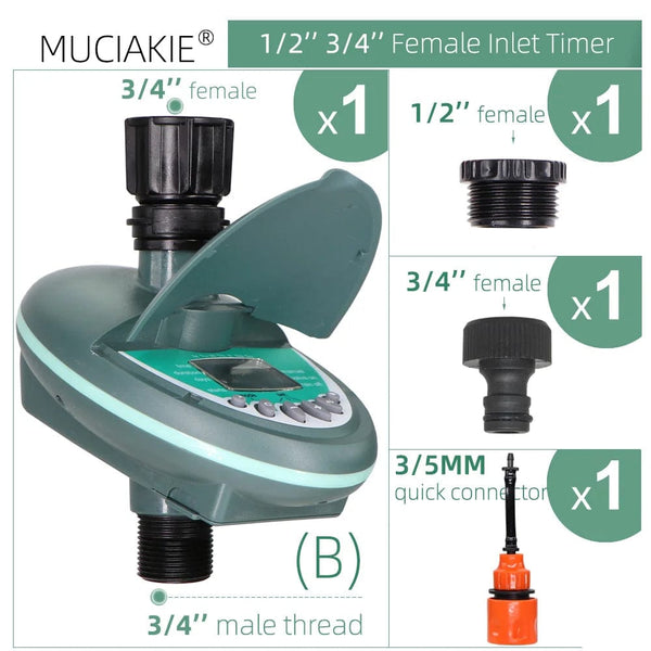 Planet Gates H Garden Automatic Watering Timer Smart Home Programming Watering Valve Greenhouse Drip Irrigation System LCD Display Controller