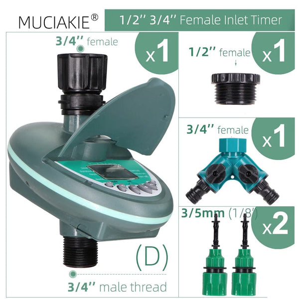 Planet Gates H Garden Automatic Watering Timer Smart Home Programming Watering Valve Greenhouse Drip Irrigation System LCD Display Controller