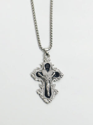 Planet Gates H New Pink Cross Necklaces for Women Y2k Fashion Gothic Couple Jewelry Metal Chains Chokers Pendant Necklace Party Jewelry Gifts