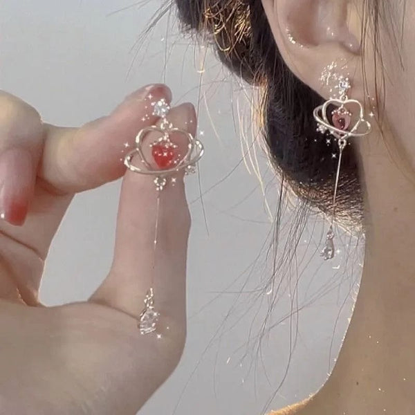 Planet Gates H New Pink Cross Necklaces for Women Y2k Fashion Gothic Couple Jewelry Metal Chains Chokers Pendant Necklace Party Jewelry Gifts