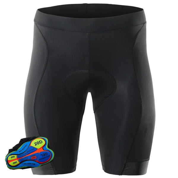 Planet Gates H / XXL Black Men's Cycling Shorts MTB Bike Bicycle 20D Padded Bib Short MTB Shorts Mens Lycar Elastic Bicycle Shorts Pants XXS-5XL