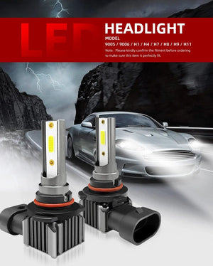 Planet Gates H11 2Pcs 9005 HB3 9006 HB4 30000LM Super Bright H11 H8 H9 LED Canbus No Error 360 Headlight Bulb Auto Lamp 9012 HIR2 LED Head Lights