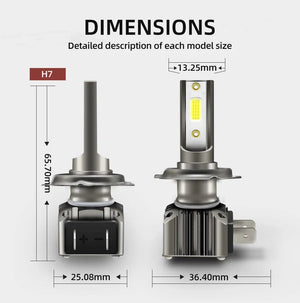 Planet Gates H11 2Pcs 9005 HB3 9006 HB4 30000LM Super Bright H11 H8 H9 LED Canbus No Error 360 Headlight Bulb Auto Lamp 9012 HIR2 LED Head Lights