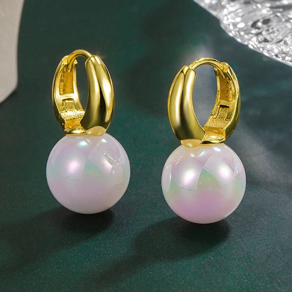 Planet Gates H205-G 925 Sterling Silver Female Luxury Crystal Round Stud Earrings Vintage Wedding Jewelry White Zircon Stone Earrings Wholesale