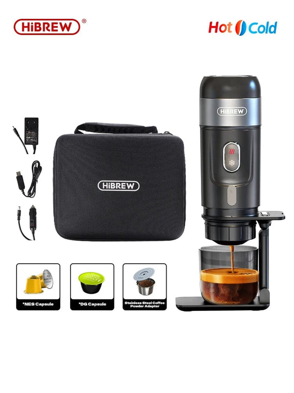 Planet Gates H4A Gift box / CHINA / EU HiBREW Portable Coffee Machine for Car & Home,DC12V Expresso Coffee Maker Fit Nexpresso Dolce Pod Capsule Coffee Powder H4A