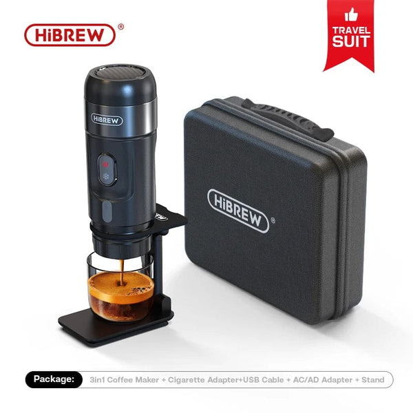Planet Gates H4A Gift box / CHINA / EU HiBREW Portable Coffee Machine for Car & Home,DC12V Expresso Coffee Maker Fit Nexpresso Dolce Pod Capsule Coffee Powder H4A