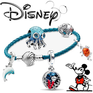 Planet Gates H59 2024 new Mermaid Charm 925 silver k gold Spanish bear Beads Suitable For Pandora Original 925 Bracelet beads jewellery making