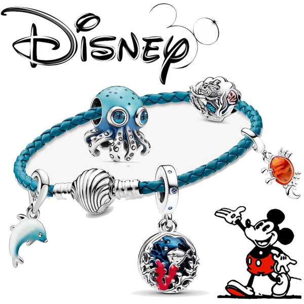 Planet Gates H59 2024 new Mermaid Charm 925 silver k gold Spanish bear Beads Suitable For Pandora Original 925 Bracelet beads jewellery making