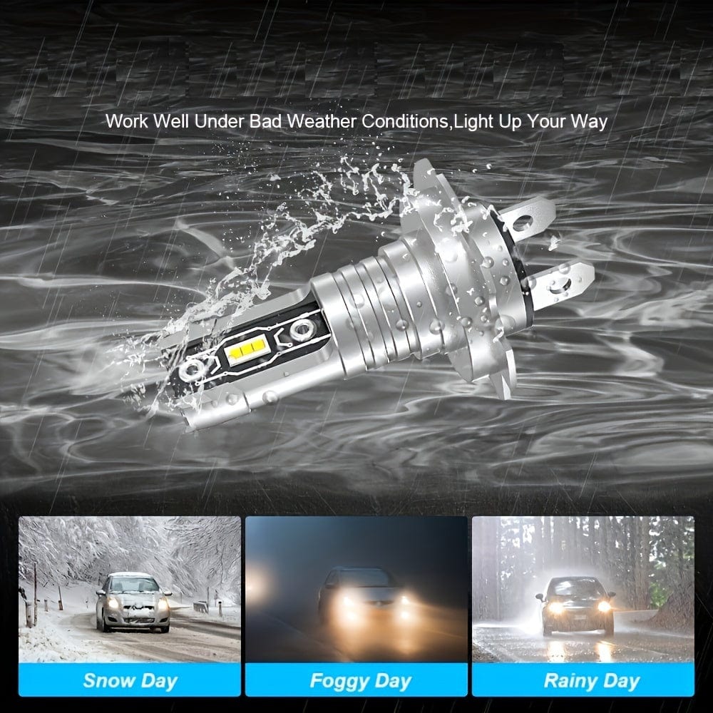 Planet Gates H7 2pcs H7 LED Headlight Bulbs Lamps Canbus 5530 Chips Head Lamp 18000LM 60W 6000K White Super Bright LED Headlight For Car Truck Motorcycle