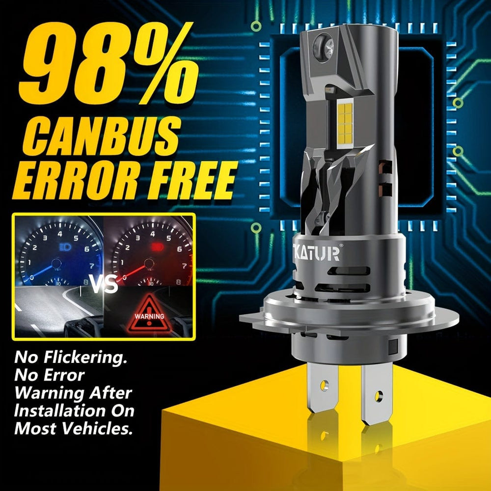 Planet Gates H7 H18 Universal 2pcs High Power H7 Car LED Headlight 1:1 Mini Size Headlamp Car Lamps Super Bright Plug And Play Car Headlight Bulbs