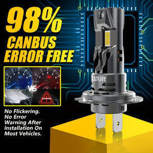 Planet Gates H7 H18 Universal 2pcs High Power H7 Car LED Headlight 1:1 Mini Size Headlamp Car Lamps Super Bright Plug And Play Car Headlight Bulbs