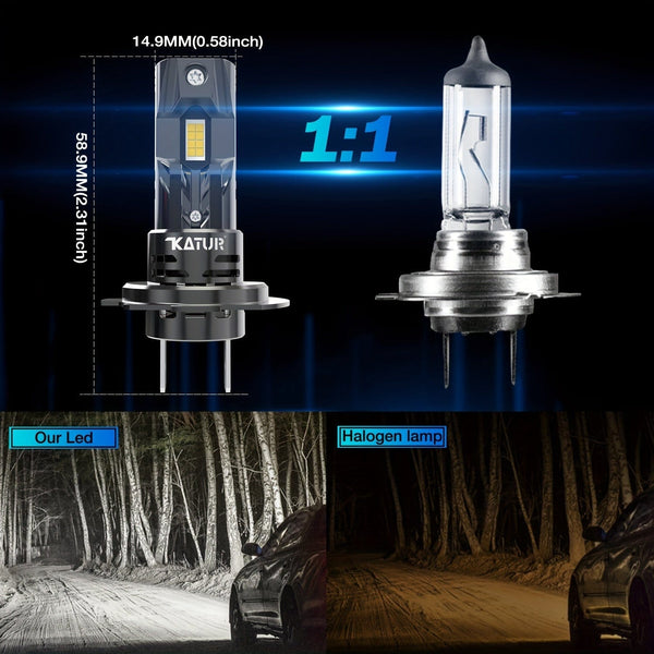 Planet Gates H7 H18 Universal 2pcs High Power H7 Car LED Headlight 1:1 Mini Size Headlamp Car Lamps Super Bright Plug And Play Car Headlight Bulbs