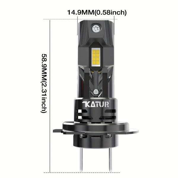 Planet Gates H7 H18 Universal 2pcs High Power H7 Car LED Headlight 1:1 Mini Size Headlamp Car Lamps Super Bright Plug And Play Car Headlight Bulbs