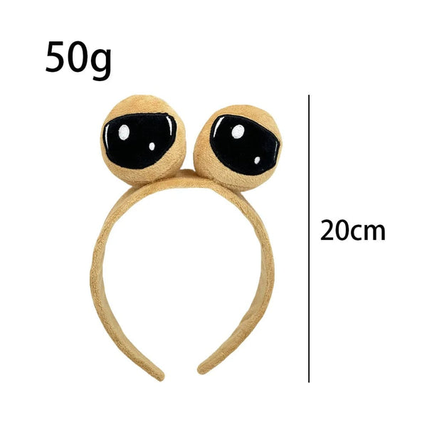 Planet Gates hair band The Maw Pou Cotton Slipper Anime Plush Slippers Kawaii Cartoon Soft Stuffed Fluffy Thick Non-slip Shoes Alien Pou Doll Home Indo