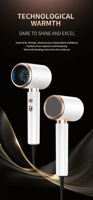 Planet Gates Hair Dryer High-Speed Electric Turbine Airflow Low Noise Constant Temperature And Quick Drying Suitable For Home Salons