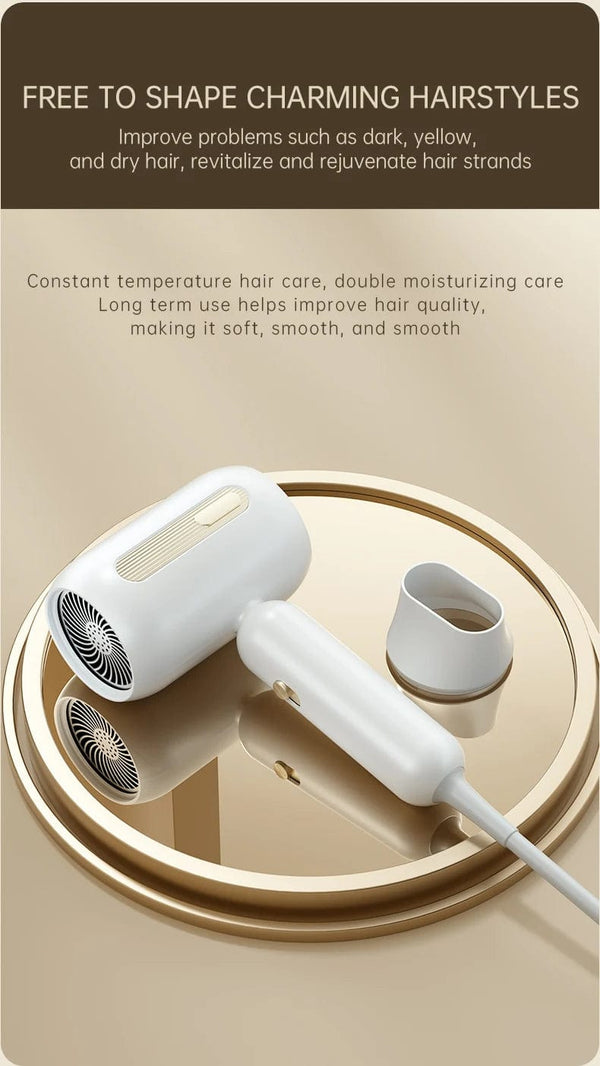 Planet Gates Hair Dryer High-Speed Electric Turbine Airflow Low Noise Constant Temperature And Quick Drying Suitable For Home Salons