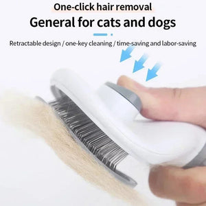Planet Gates Hair Remover Brush Dog and Cat Non-slip Beauty Brush Dog Grooming Equipment Pets Stainless Steel For Dogs Pet Hair Removal Comb