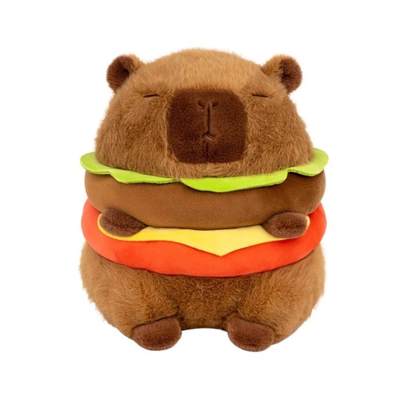 Hamburg Capybara Plush Toy Fluffty Kawaii Plushie Doll Simulation Capi