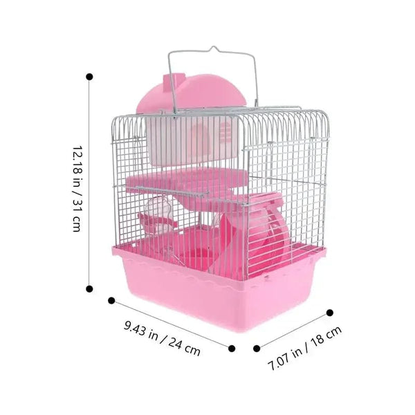 Planet Gates Hamster Cage Glamping Accessories Mouse Toy Villa Small House Hideout Hut Plastic Pet Travel Rat