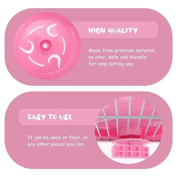 Planet Gates Hamster Cage Glamping Accessories Mouse Toy Villa Small House Hideout Hut Plastic Pet Travel Rat