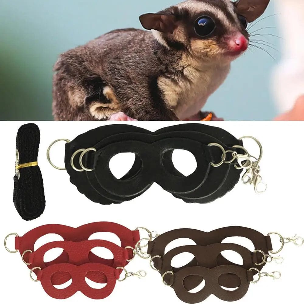 Planet Gates Hamster Chinchilla Mouse Rat Squirrel Harness Anti-biting Strap Split Traction Rope Small Pet Training Leash Anti Lost Rope