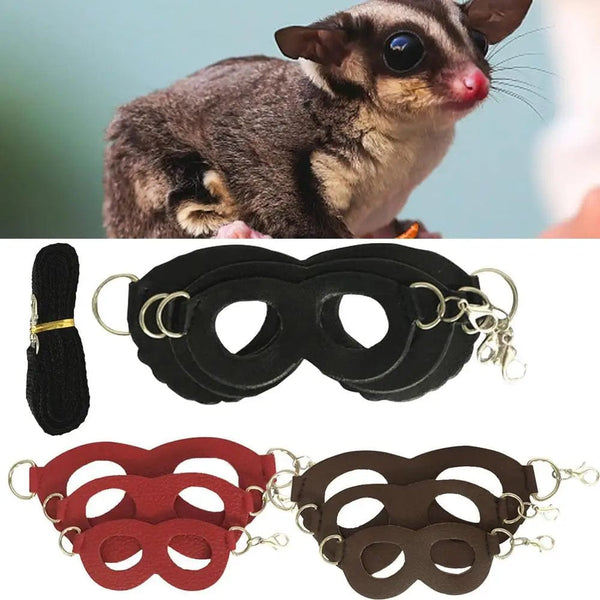 Planet Gates Hamster Chinchilla Mouse Rat Squirrel Harness Anti-biting Strap Split Traction Rope Small Pet Training Leash Anti Lost Rope