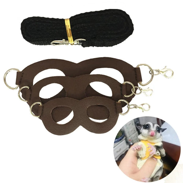 Planet Gates Hamster Chinchilla Mouse Rat Squirrel Harness Anti-biting Strap Split Traction Rope Small Pet Training Leash Anti Lost Rope