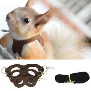Planet Gates Hamster Chinchilla Mouse Rat Squirrel Harness Anti-biting Strap Split Traction Rope Small Pet Training Leash Anti Lost Rope