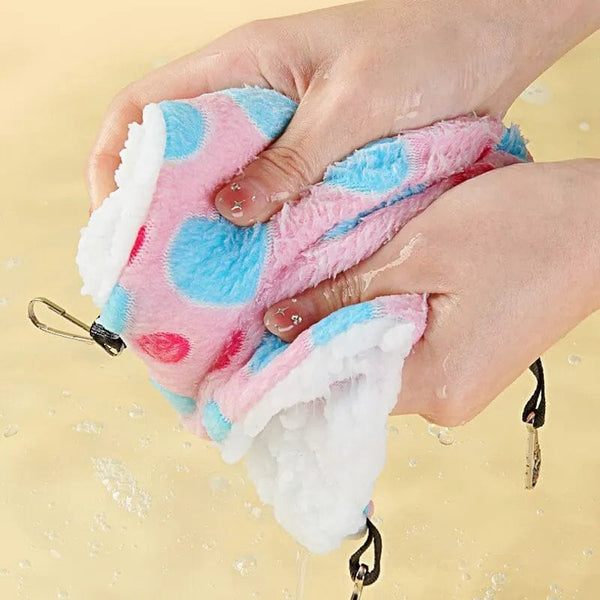 Planet Gates Hamster Hammock Small Pet Hanging Bed Double Warm Thickened Honeybug Flying Squirrel Guinea Pig Hammock Pet Cage Accessories