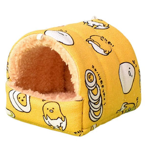 Planet Gates Hamster House Cozy Small Hideouts Warm Hamster Nest Guinea Pig House for Comfortable Rabbit Chinchilla Hedgehog Ferret for Good