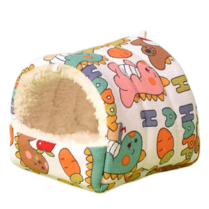 Planet Gates Hamster House Cozy Small Hideouts Warm Hamster Nest Guinea Pig House for Comfortable Rabbit Chinchilla Hedgehog Ferret for Good