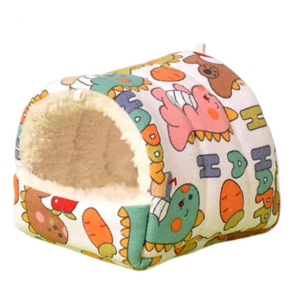 Planet Gates Hamster House Cozy Small Hideouts Warm Hamster Nest Guinea Pig House for Comfortable Rabbit Chinchilla Hedgehog Ferret for Good