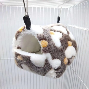 Planet Gates Hamster House Winter Warm Soft Beds Small Animal Nest for Squirrel Nest Guinea Pig House Rodent Hedgehog Bed