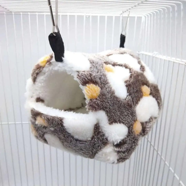 Planet Gates Hamster House Winter Warm Soft Beds Small Animal Nest for Squirrel Nest Guinea Pig House Rodent Hedgehog Bed